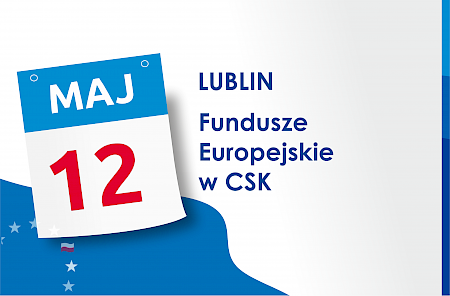 Grafika ozdobna z tekstem: 12 maja, Lublin 