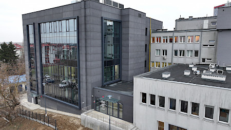 Widok budynku siedziby WOMP w Lublinie