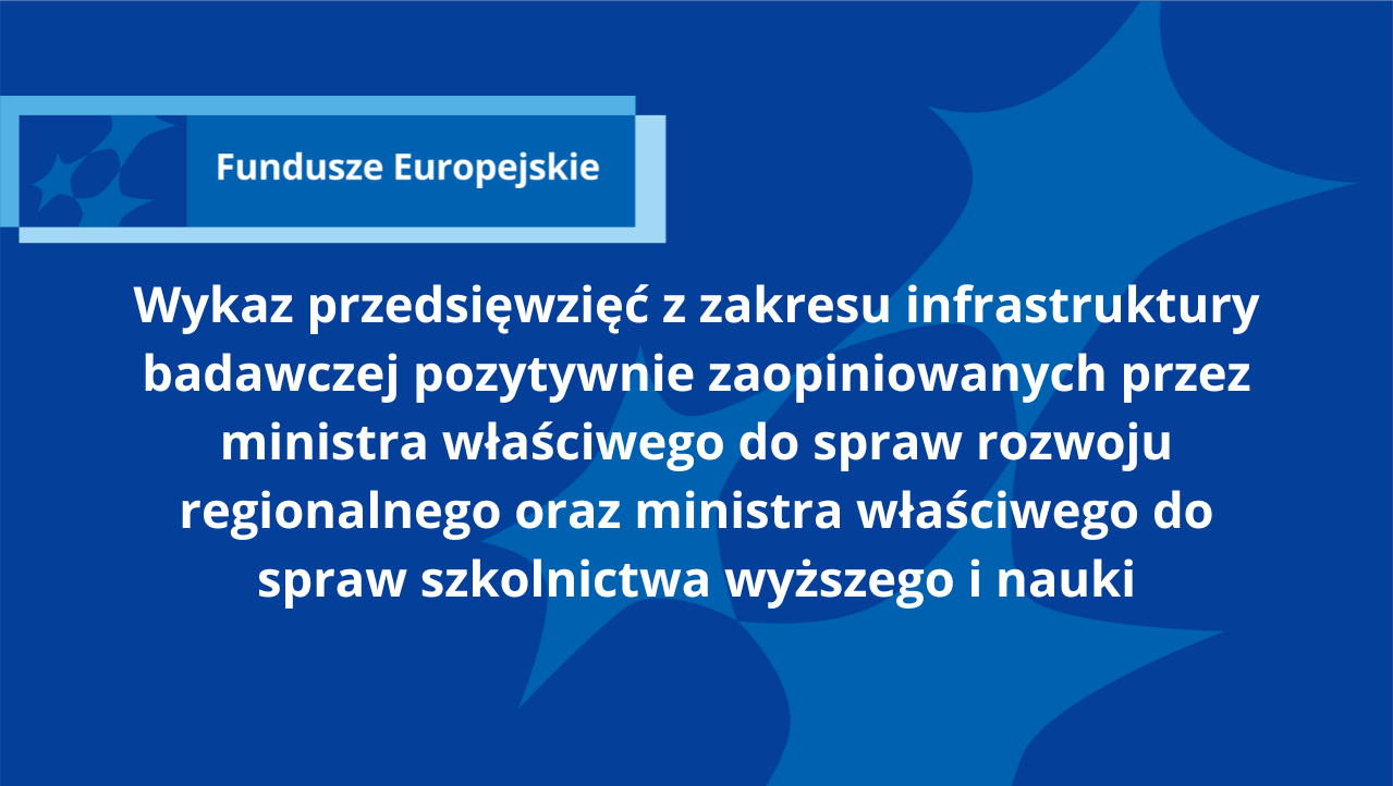 Grafika ozdobna z treścią: Wykaz przedsięwzięć z zakresu infrastruktury badawczej