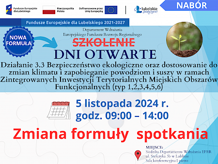 Dni Otwarte w ramach Działania 3.3, 5 listopada 2024 r