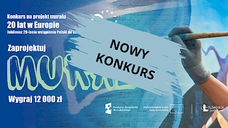 Grafika z napisem nowy konkurs