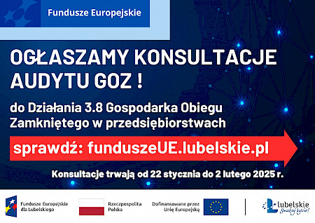 Konsultacje społeczne wzoru Audytu GOZ - baner