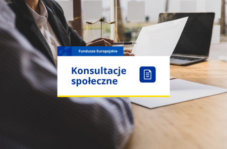 Grafika nawiązująca do zaproszenia do konsultacji społecznych.